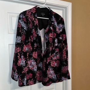 Floral print blazer